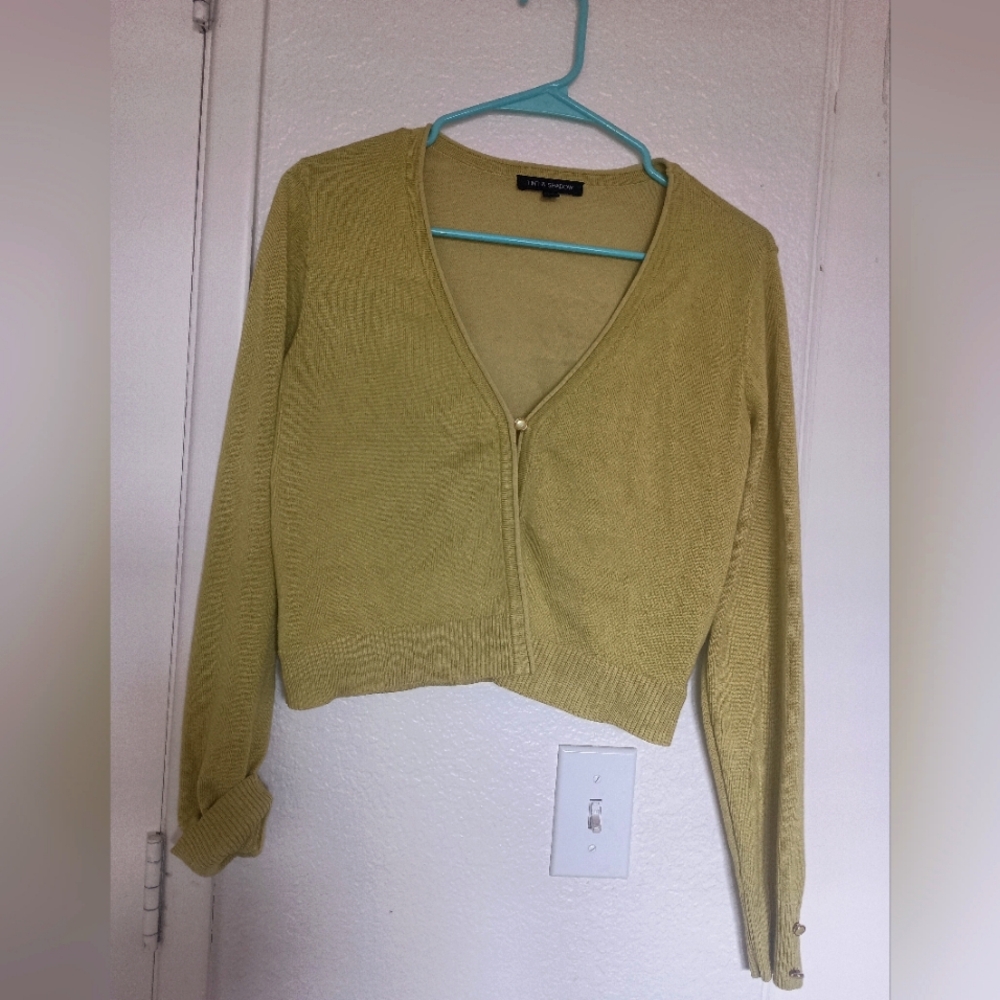 🫒 Olive Green Cropped Sweater🫒
